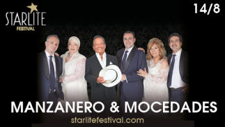 Compra dos entradas para Manzanero y Mocedades en Starlite y Menú en la Pesquera