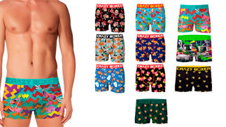 Pack 10 calzoncillos Crazy Boxer en varios colores para hombre